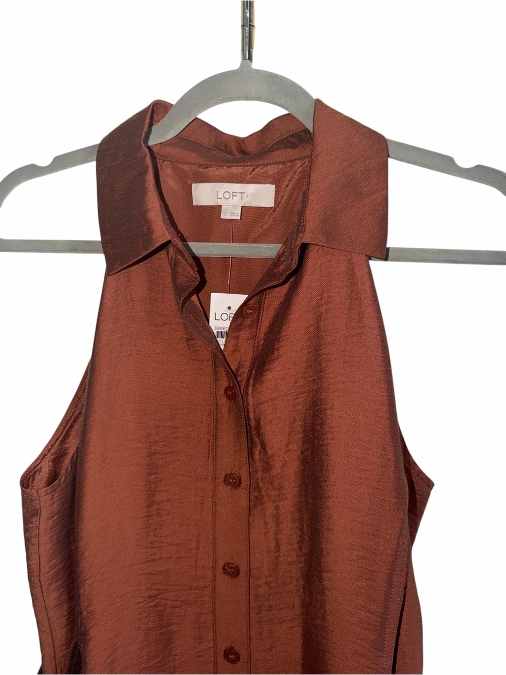 LOFT Belted Cutaway Vest Top size Small NWT - Picture 5 of 10